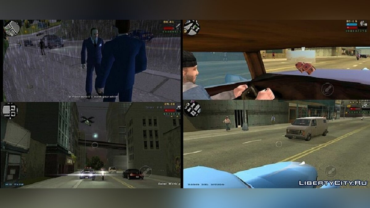 Файлы для GTA Liberty City Stories (iOS, Android): машины, моды, скины