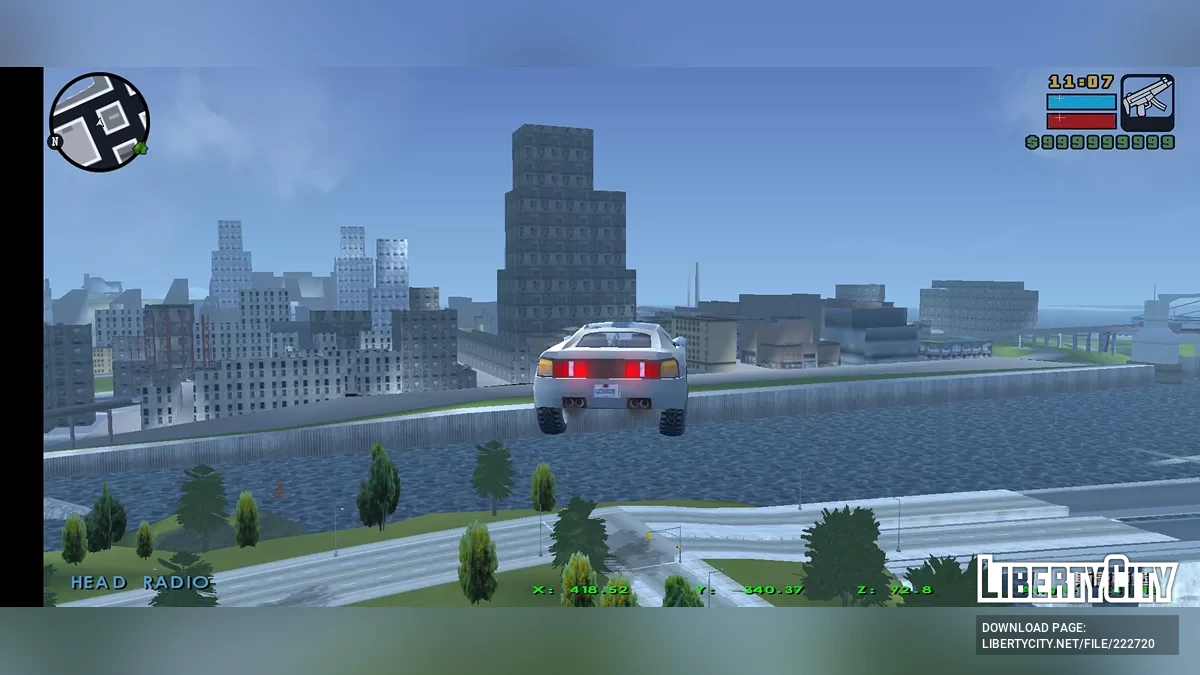 Возможность летать на автомобиле / GTA Liberty City Stories (iOS, Android)