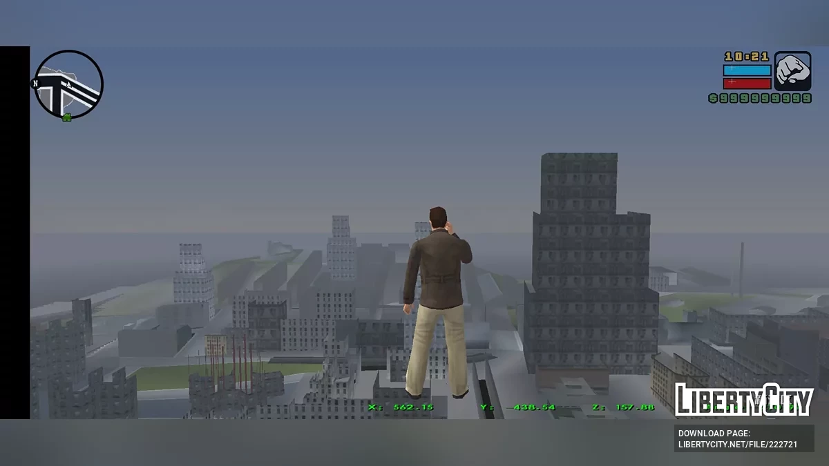 NoClip (Возможность летать сквозь объекты) / GTA Liberty City Stories (iOS, Android)