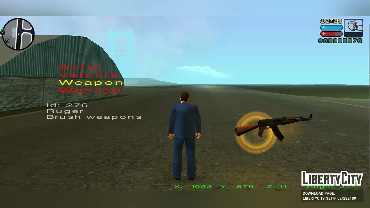 Nox2.0 Чит-меню (портировано из Vice City) / GTA Liberty City Stories (iOS, Android)