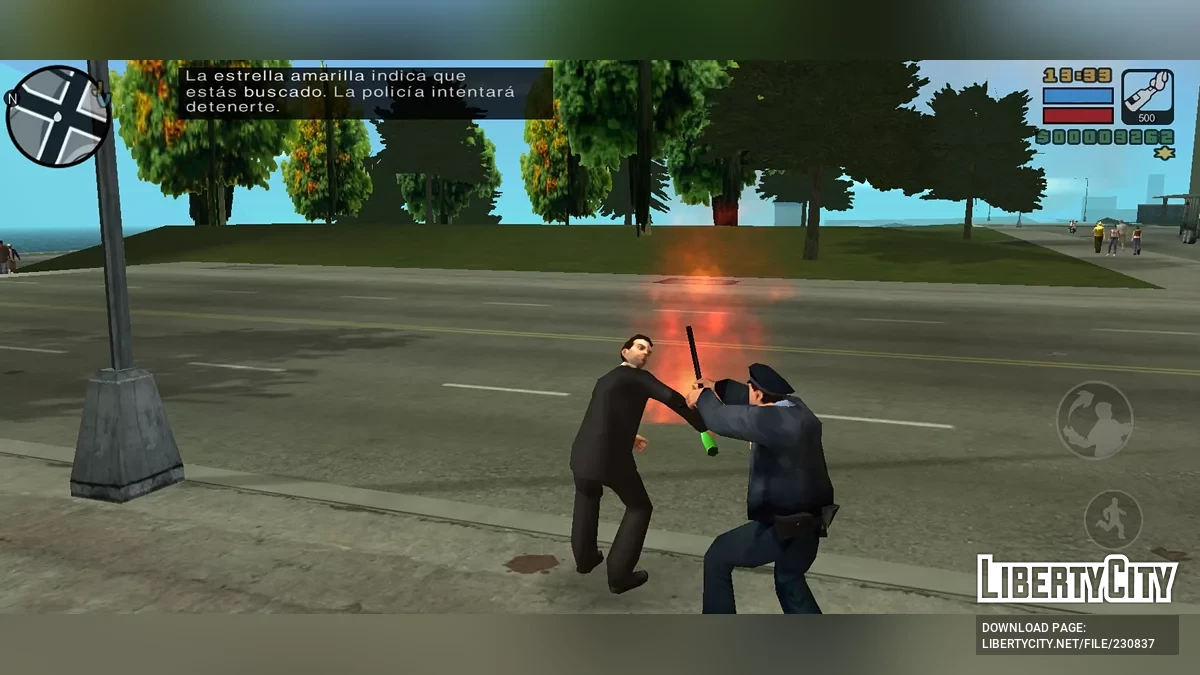 Частицы PS2 и HUD / GTA Liberty City Stories (iOS, Android)