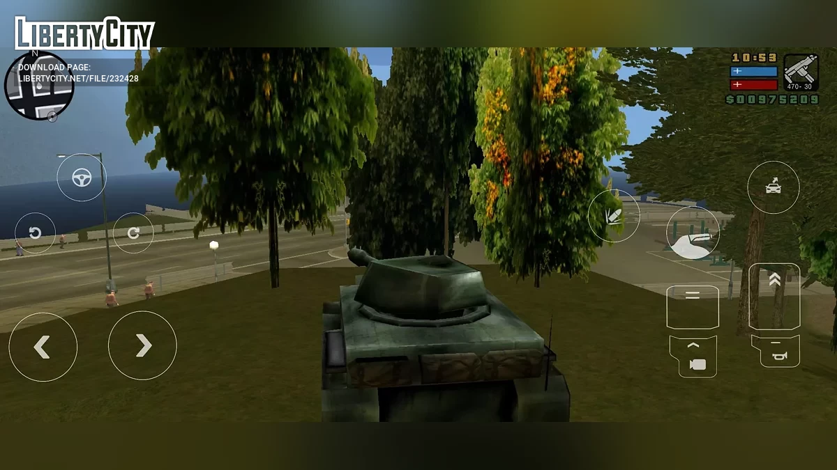 CarX Street Buttons (Mobile) / GTA Liberty City Stories (iOS, Android)