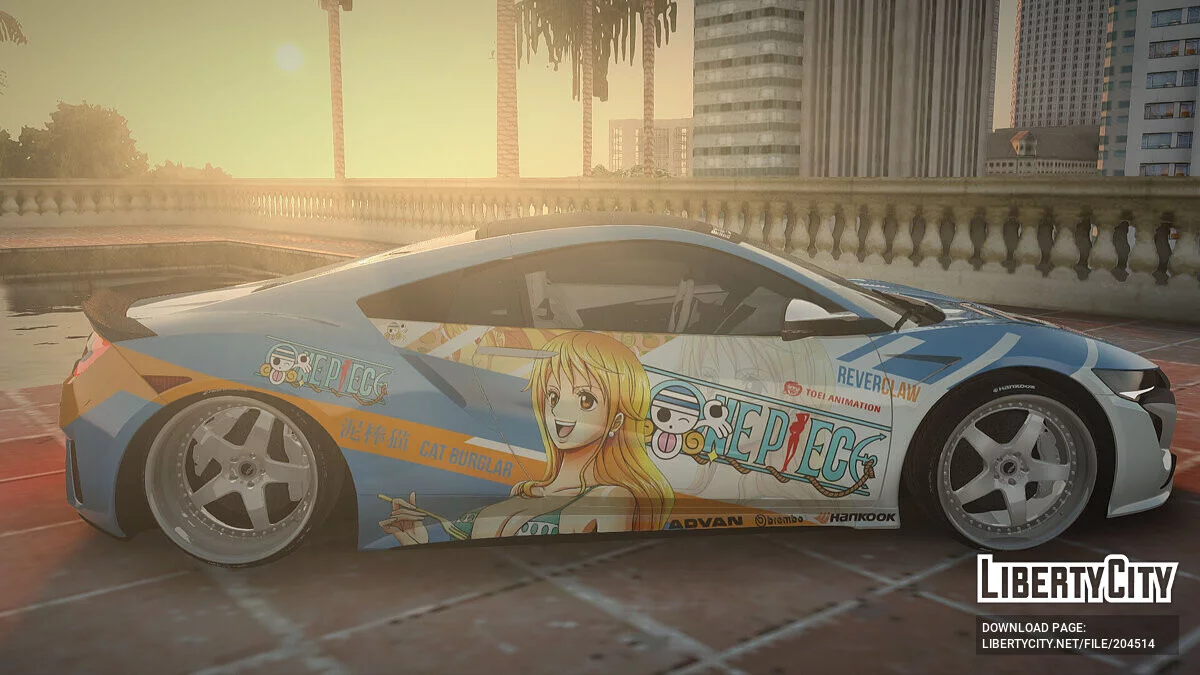 Acura NSX Stance 2017 Itasha Nami / GTA San Andreas