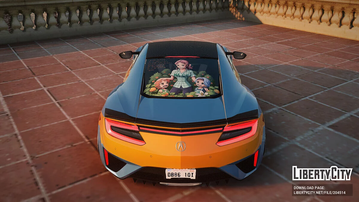 Acura NSX Stance 2017 Itasha Nami / GTA San Andreas
