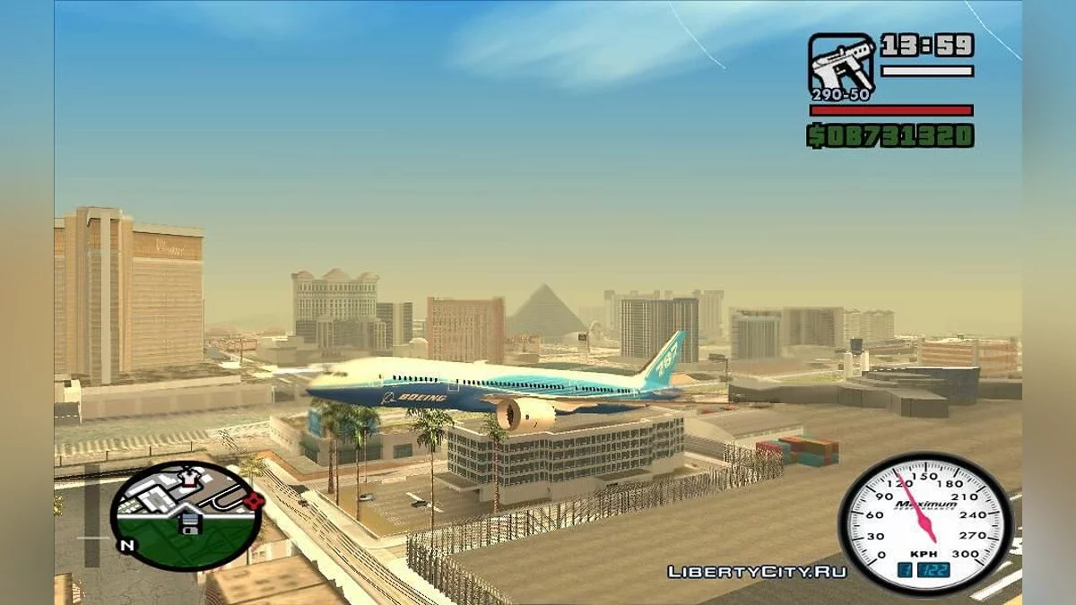 Boeing 787 Dreamlinear / GTA San Andreas