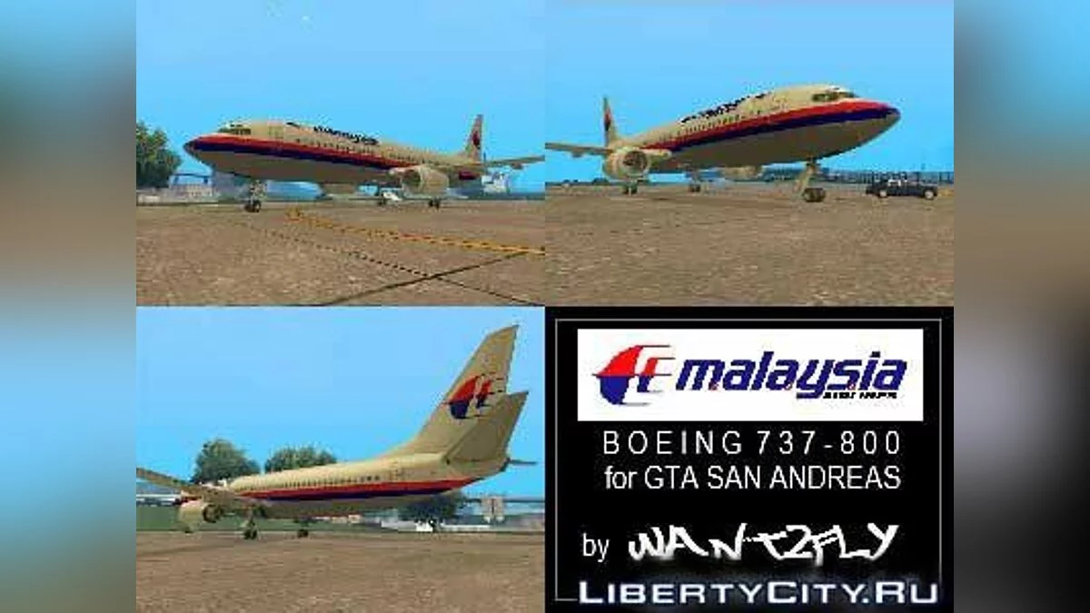 Malaysia Airlines B737 800 / GTA San Andreas
