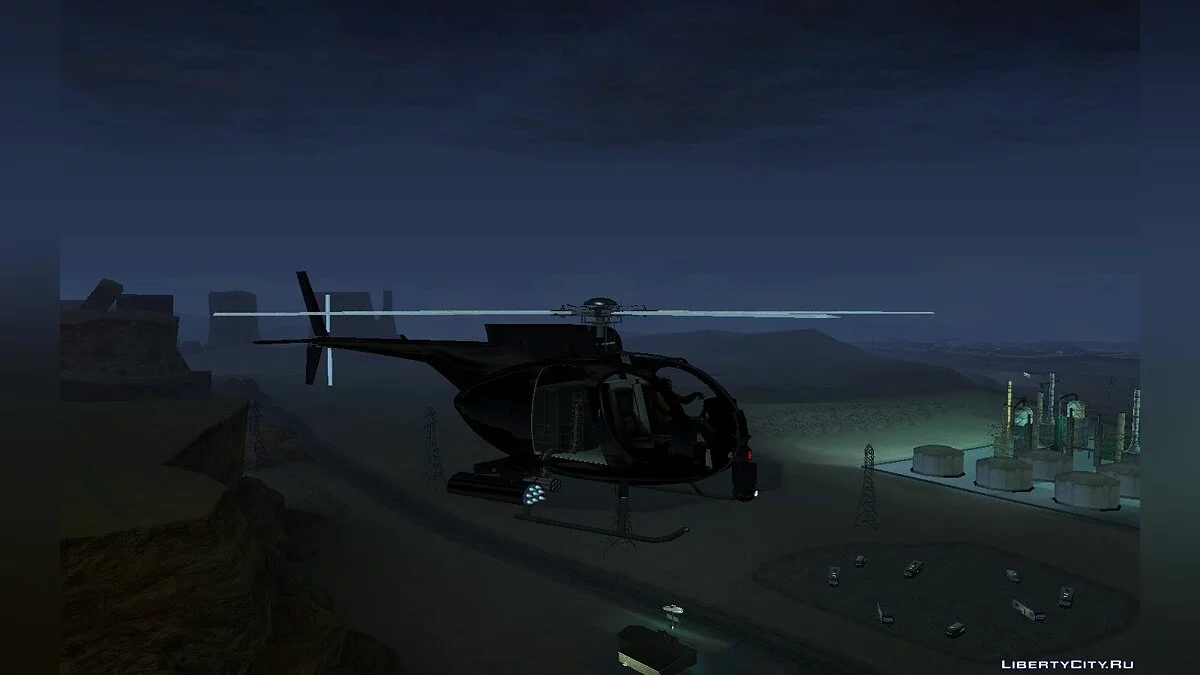 Buzzard Attack Chopper из GTA 5 (V3.0 Final) / GTA San Andreas