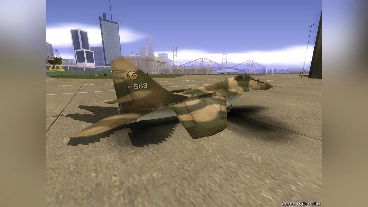 МиГ-29 из Battlefield 2 / GTA San Andreas
