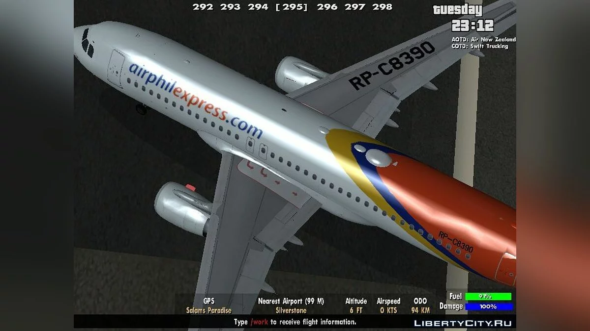 Airphil Express Airbus A320 / GTA San Andreas