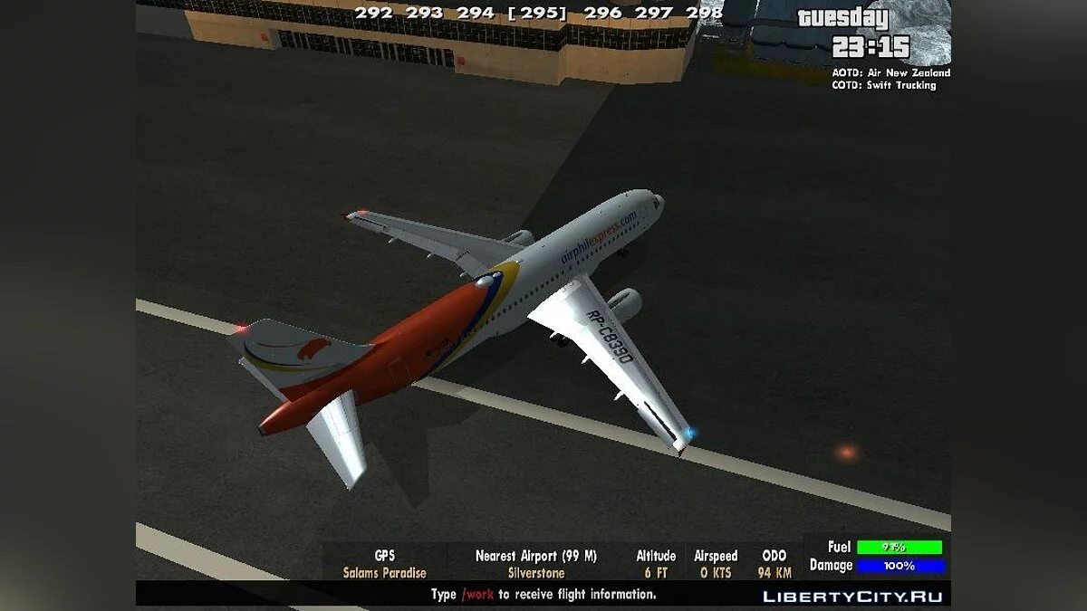 Airphil Express Airbus A320 / GTA San Andreas