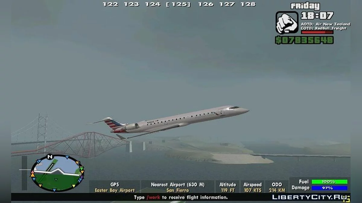 American Eagle CRJ700 / GTA San Andreas