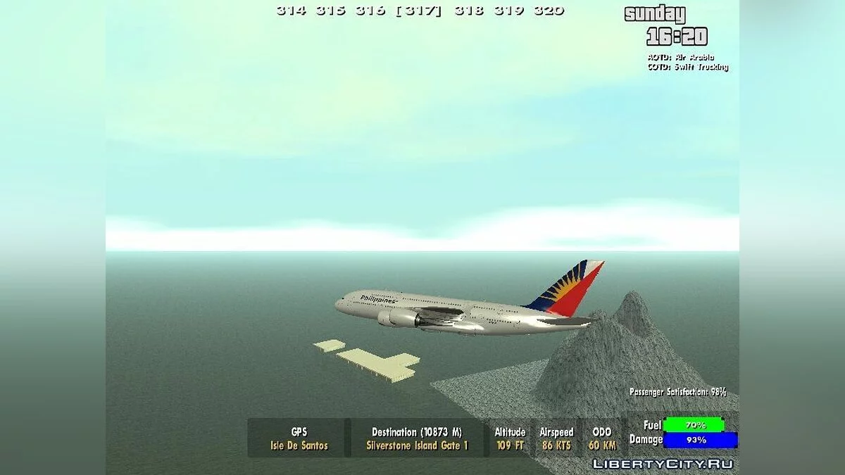 Philippine Airlines Airbus A380-800 / GTA San Andreas