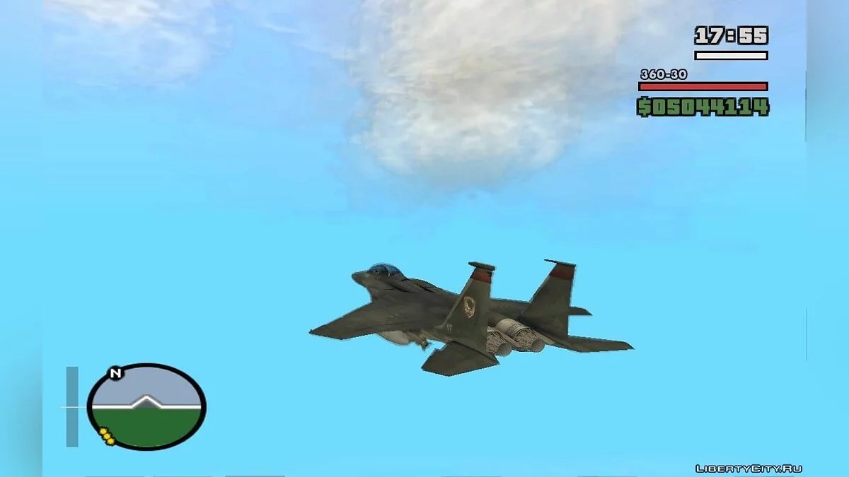 F-15 Razgriz from HAWX/Ace Combat / GTA San Andreas
