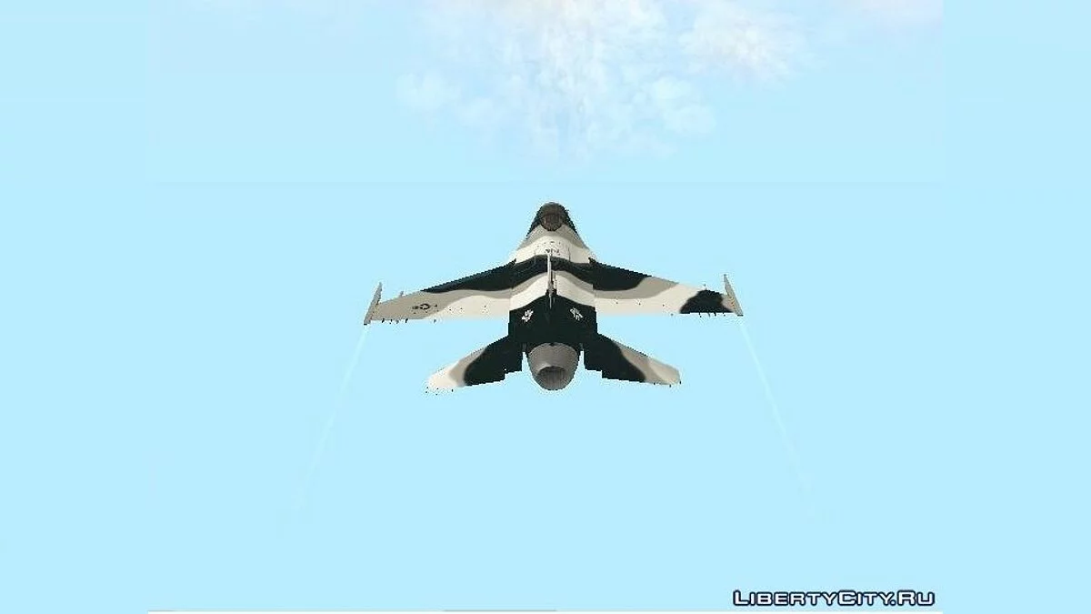 F-16 Aggressor Squadron Alaska - черный камуфляж / GTA San Andreas