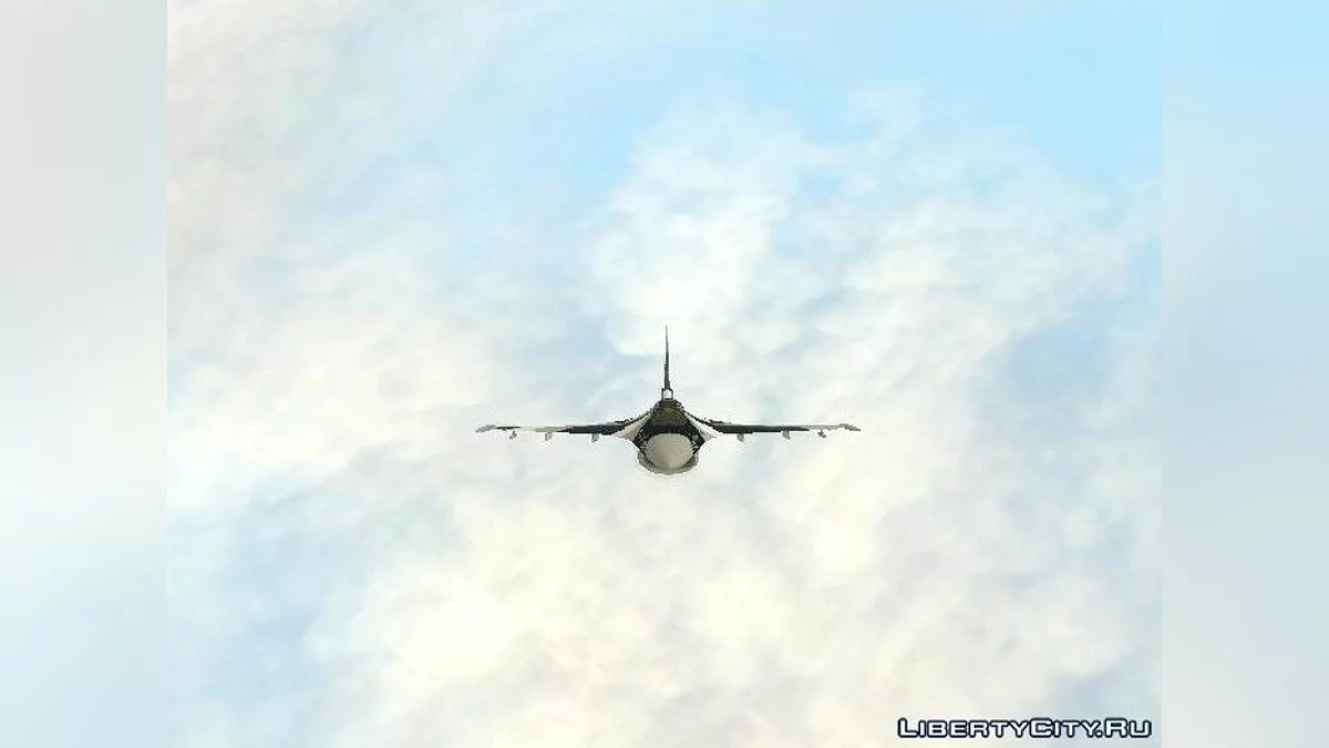 F-16 Aggressor Squadron Alaska - черный камуфляж / GTA San Andreas