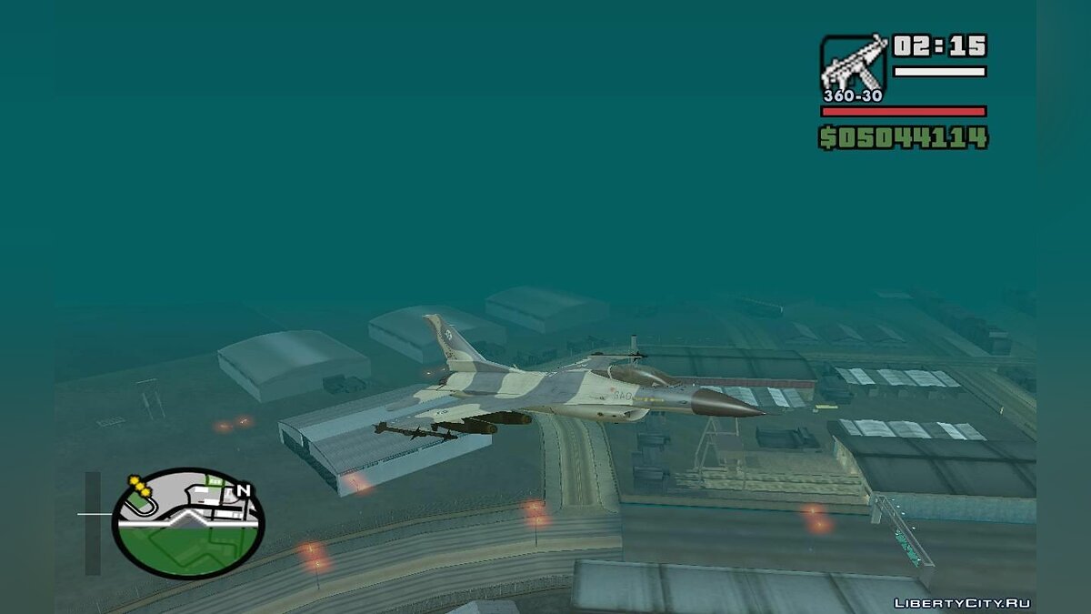 Скачать F-16 Osean Air Defense Force для GTA San Andreas