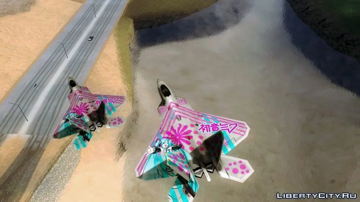 F-22 Raptor Hatsune Miku / GTA San Andreas