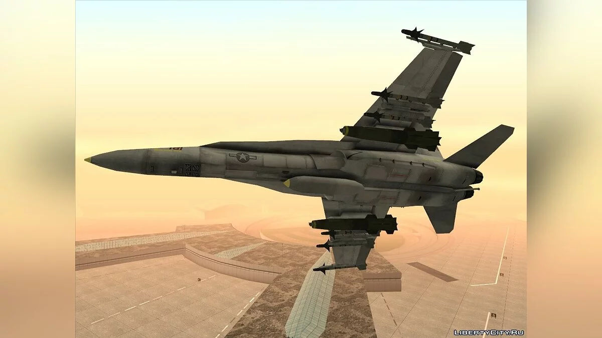 F/A-18 Hornet from Battlefield 2 / GTA San Andreas