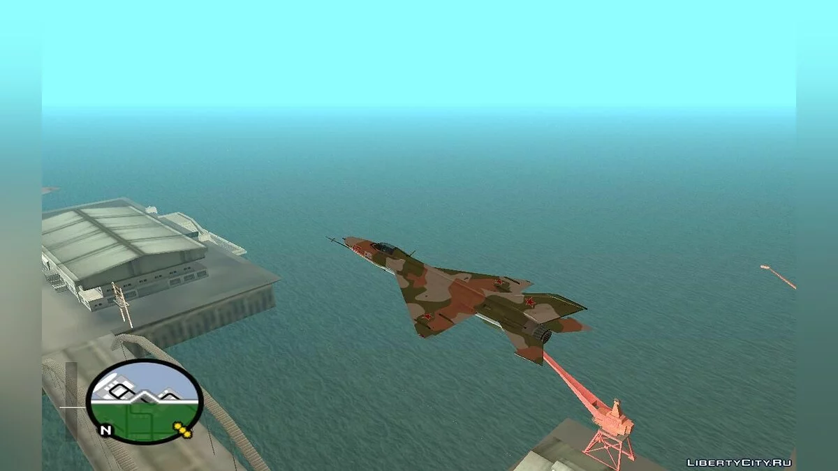 MiG 21 Russian Camo Force / GTA San Andreas
