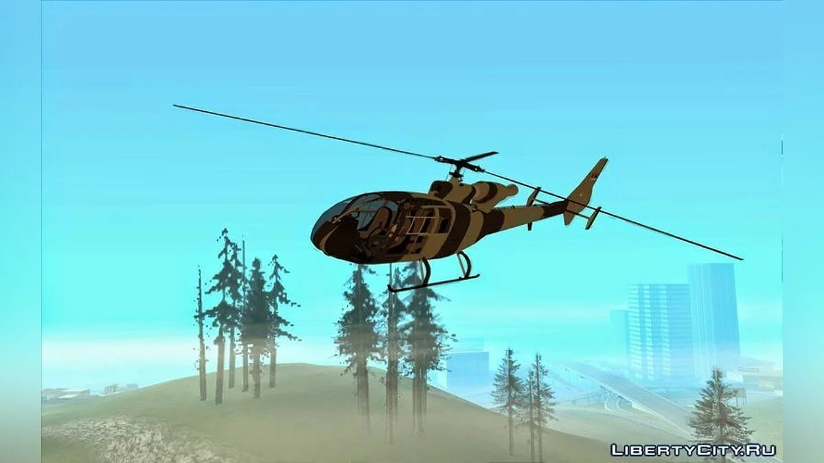 Serbian Police Gazelle SA 342 CAMO / GTA San Andreas