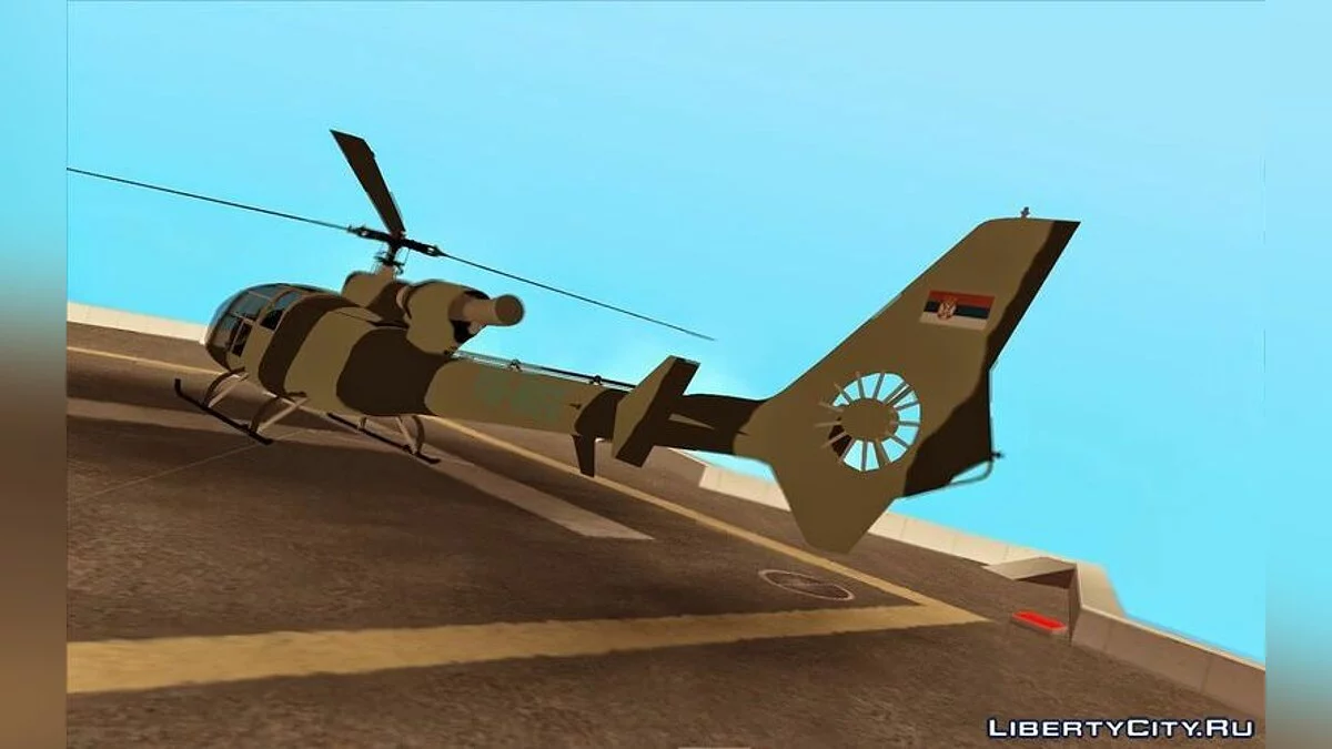 Serbian Police Gazelle SA 342 CAMO / GTA San Andreas