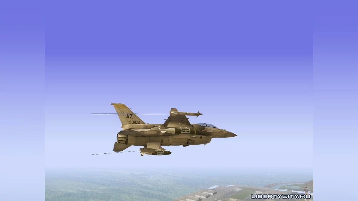 F-16F Fighting Falcon United Arab AC AH / GTA San Andreas