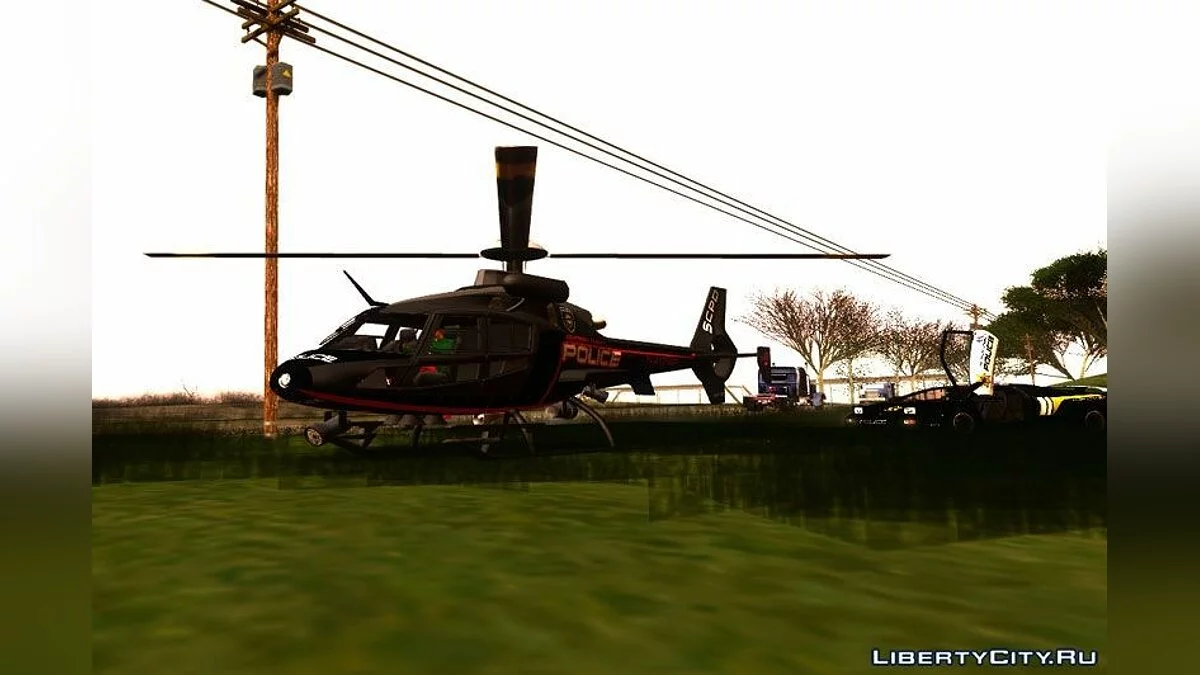 NFS HP 2010 Police Helicopter / GTA San Andreas