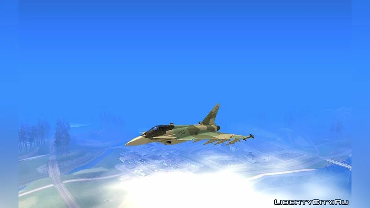 EuroFighter Typhoon 2000 Hungarian Air Force / GTA San Andreas