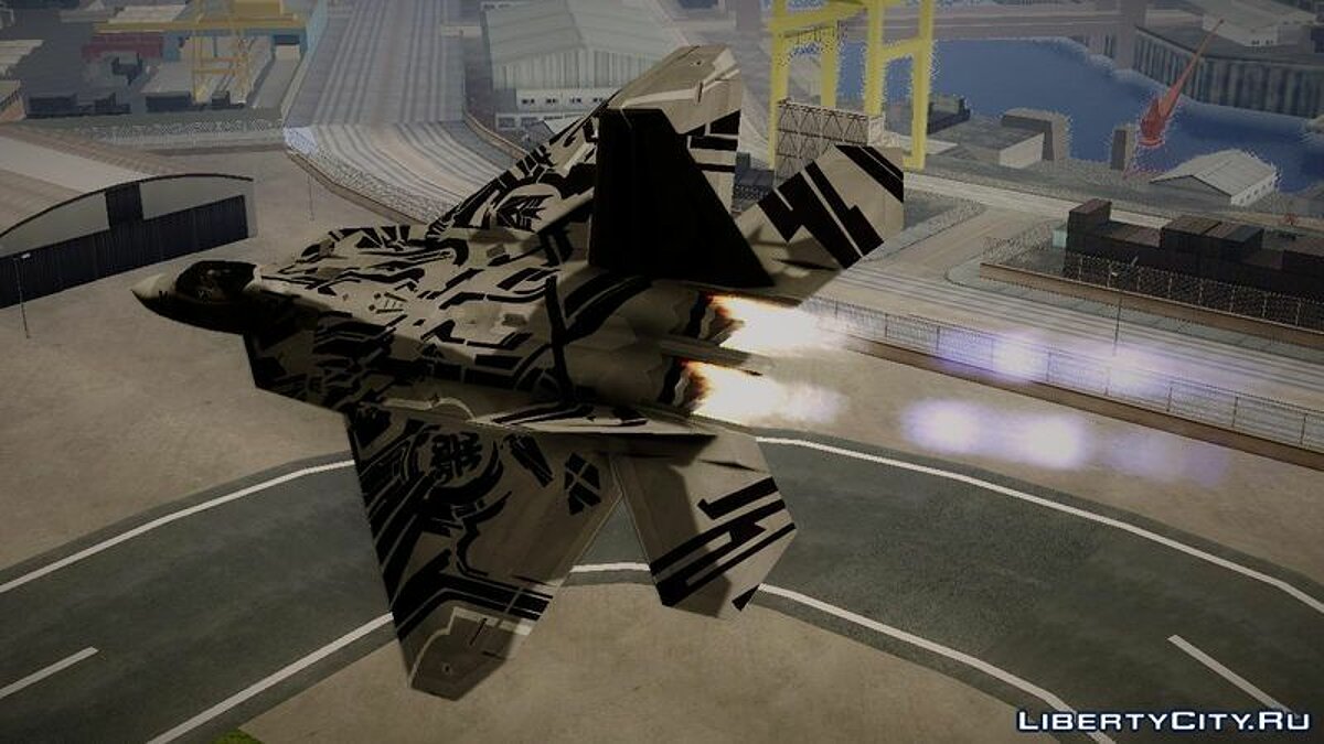 Скачать F-22 Raptor Starscream для GTA San Andreas