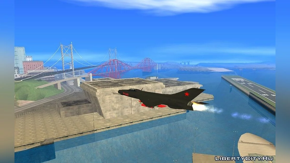 Mikoyan Gurevich MiG-21F Fishbed B URSS Custom / GTA San Andreas