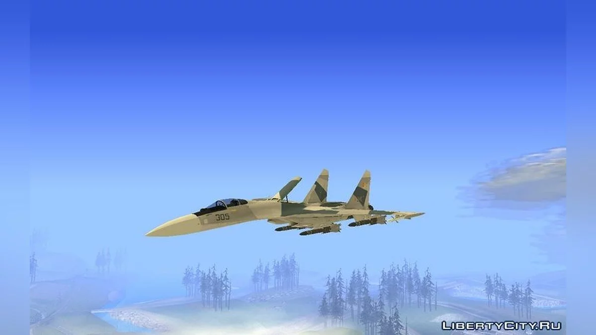 Sukhoi SU-35BM Yuktobanian Air Force / GTA San Andreas