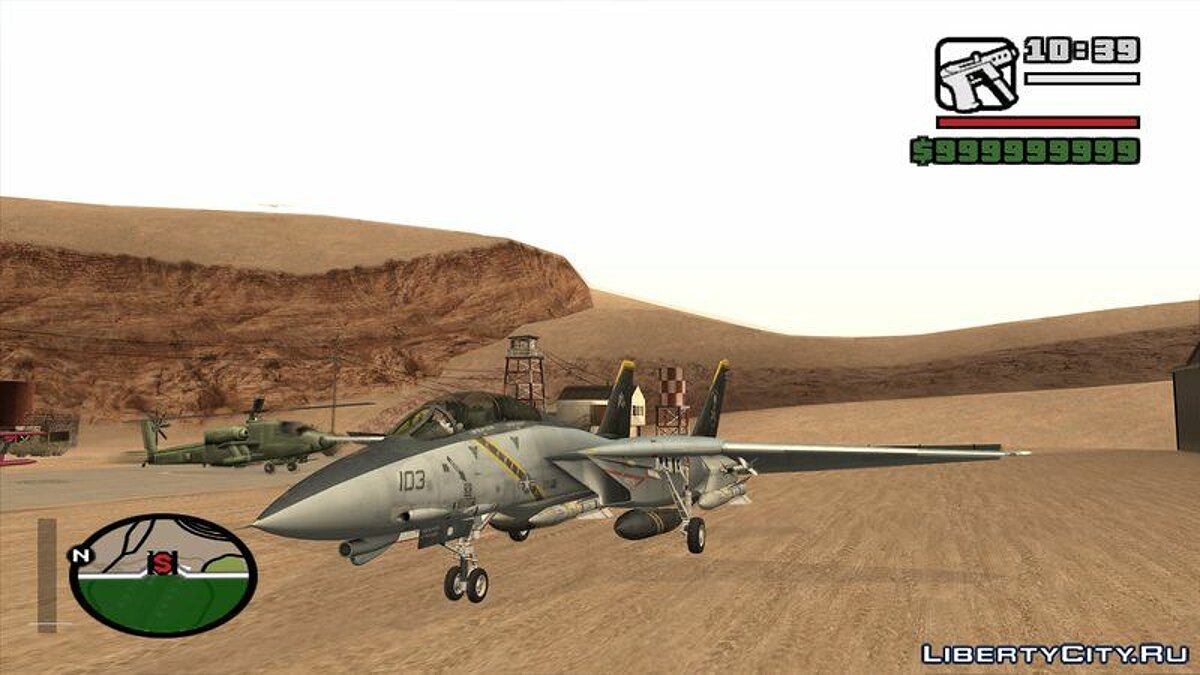 Скачать Grumman F-14B Tomcat для GTA San Andreas