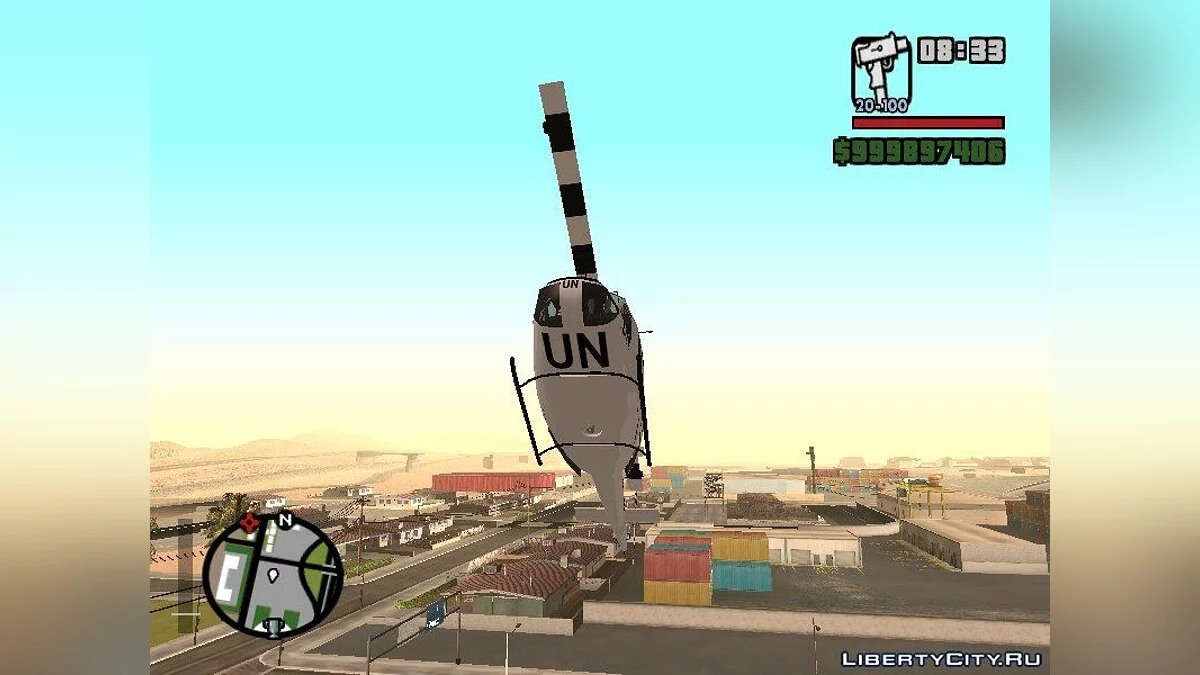 Bell UH-1 Huey United Nations - Военный вертолёт / GTA San Andreas