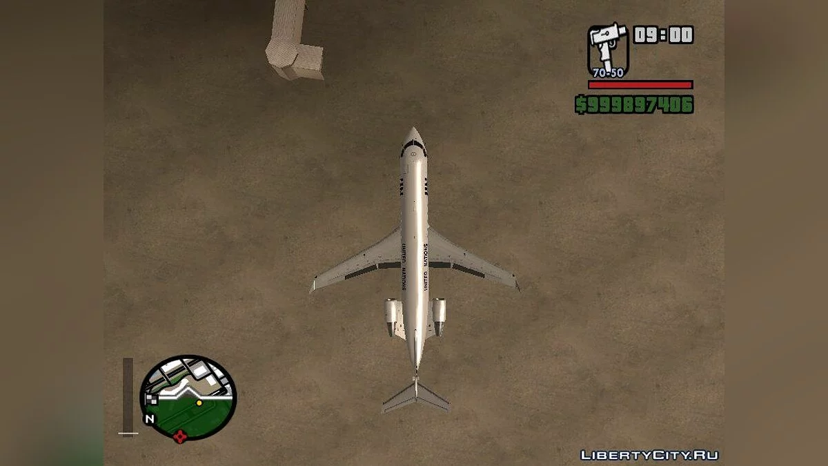 Bombardier CRJ-200 Объединенных Наций с поддержкой Al Planes / GTA San Andreas