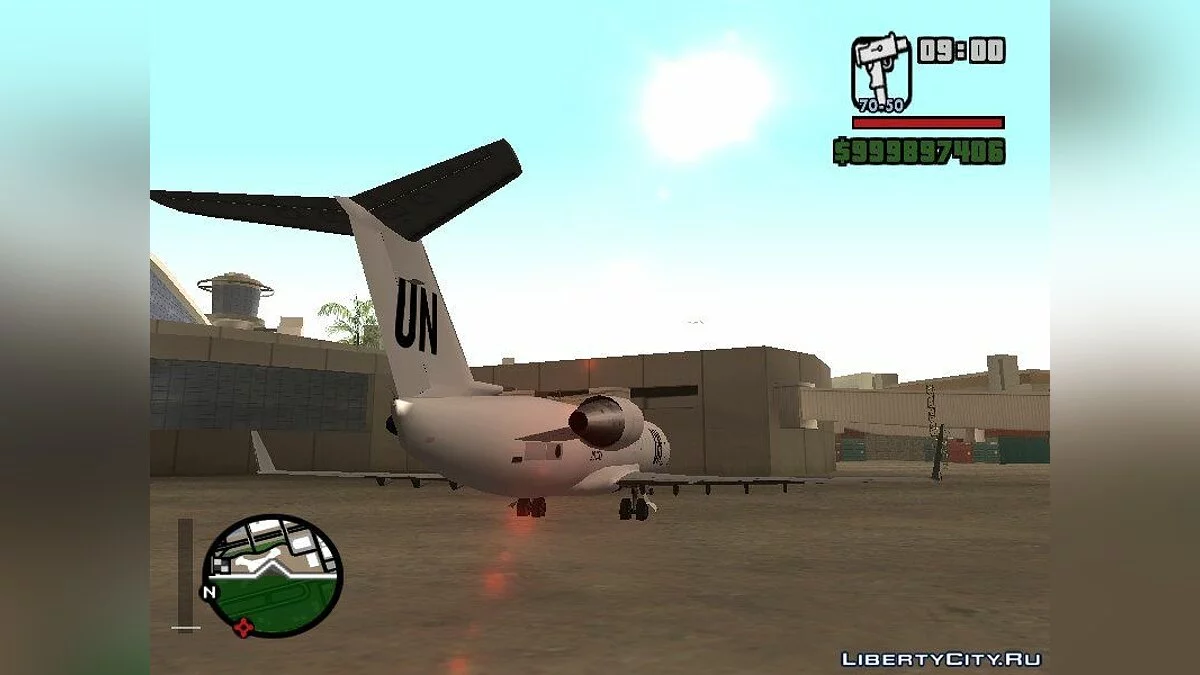 Bombardier CRJ-200 Объединенных Наций с поддержкой Al Planes / GTA San Andreas