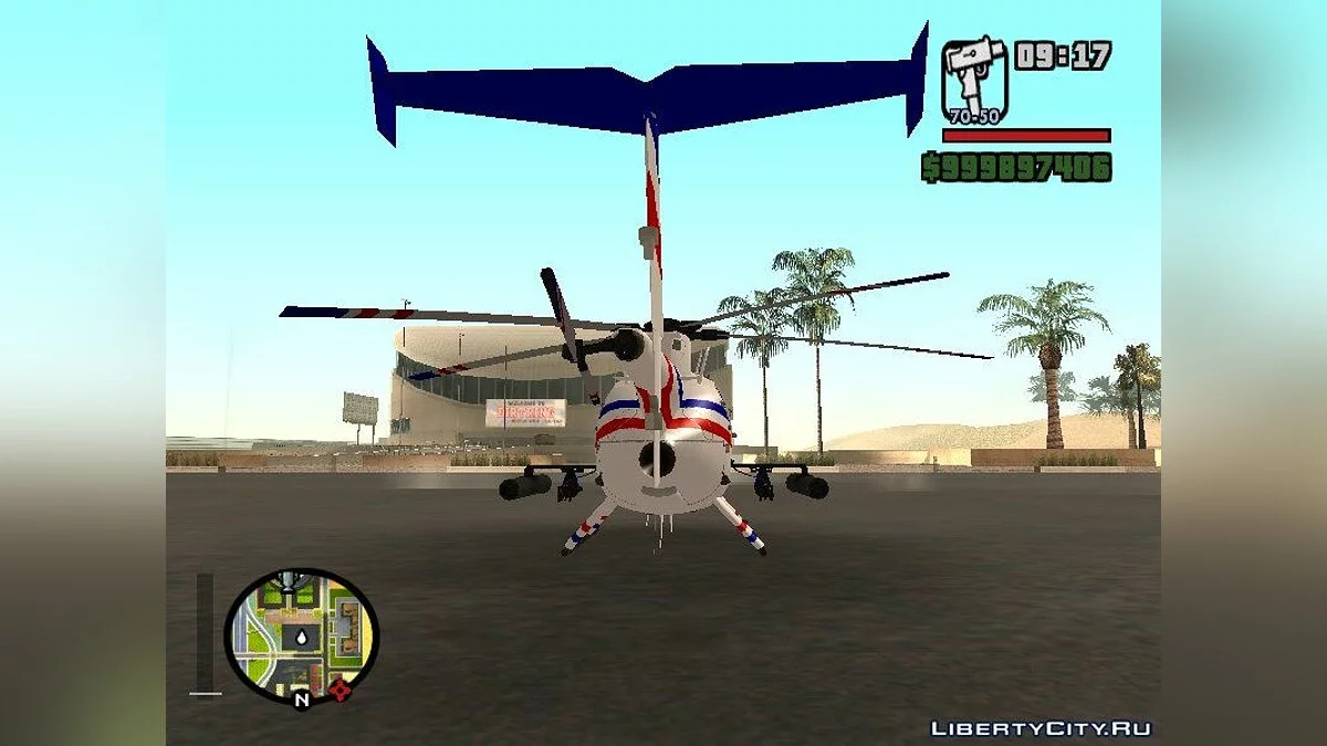 AH-6J Little Bird GBS News Chopper из Nuclear Strike / GTA San Andreas
