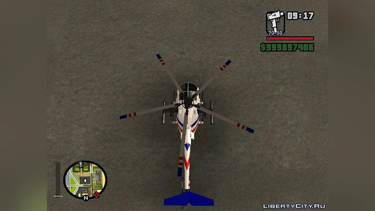 AH-6J Little Bird GBS News Chopper из Nuclear Strike / GTA San Andreas