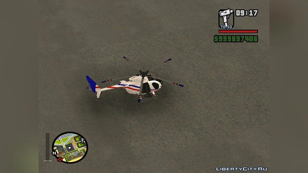 AH-6J Little Bird GBS News Chopper из Nuclear Strike / GTA San Andreas