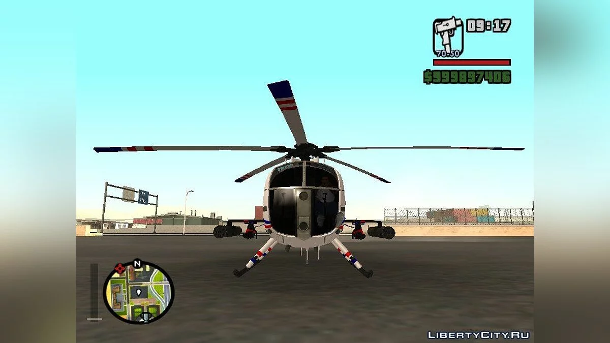 AH-6J Little Bird GBS News Chopper из Nuclear Strike / GTA San Andreas