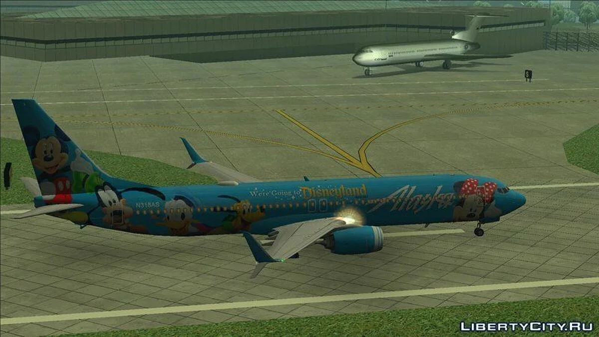 Alaska Airlines 737-900 (Диснейлендовская раскраска) / GTA San Andreas