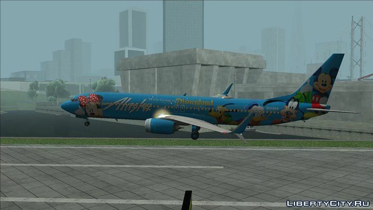 Alaska Airlines 737-900 (Диснейлендовская раскраска) / GTA San Andreas