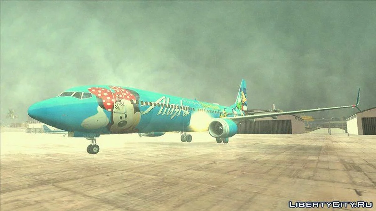 Alaska Airlines 737-900 (Диснейлендовская раскраска) / GTA San Andreas