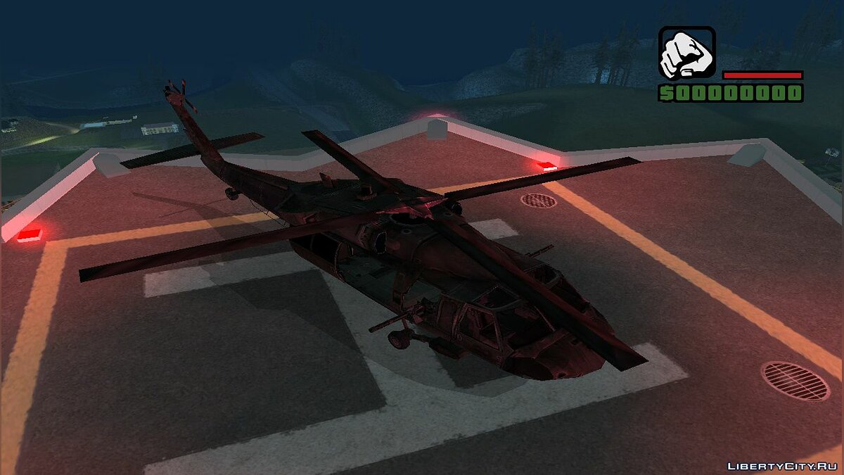 Скачать UH-60 (Black Hawk) из игры F.E.A.R для GTA San Andreas