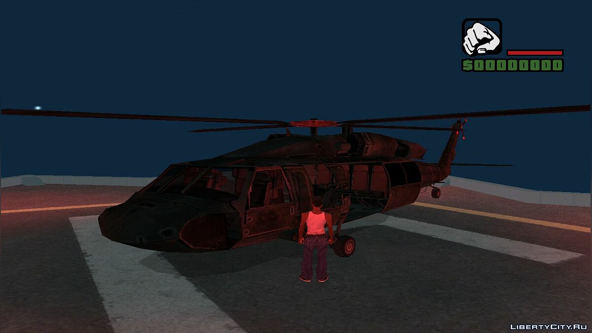 Скачать UH-60 (Black Hawk) из игры F.E.A.R для GTA San Andreas