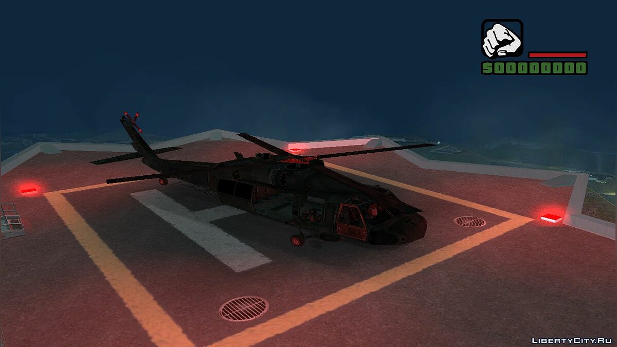 Скачать UH-60 (Black Hawk) из игры F.E.A.R для GTA San Andreas