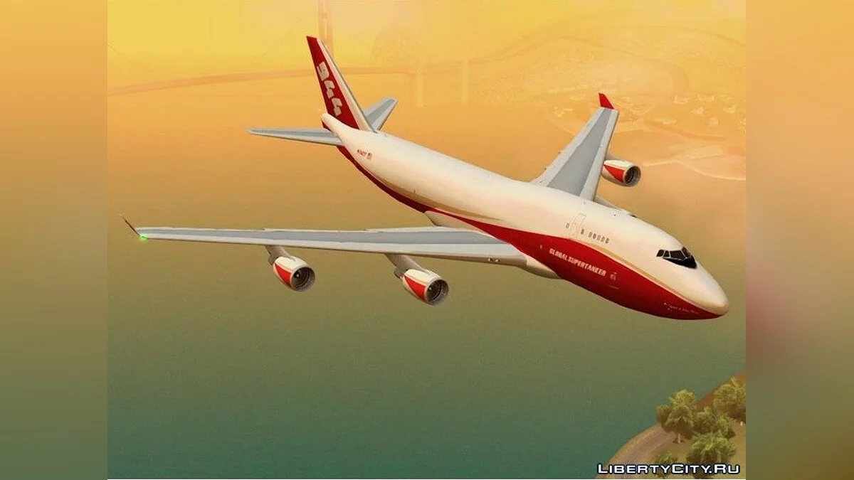 Boeing 747-400 GE CF6-80C2 / GTA San Andreas