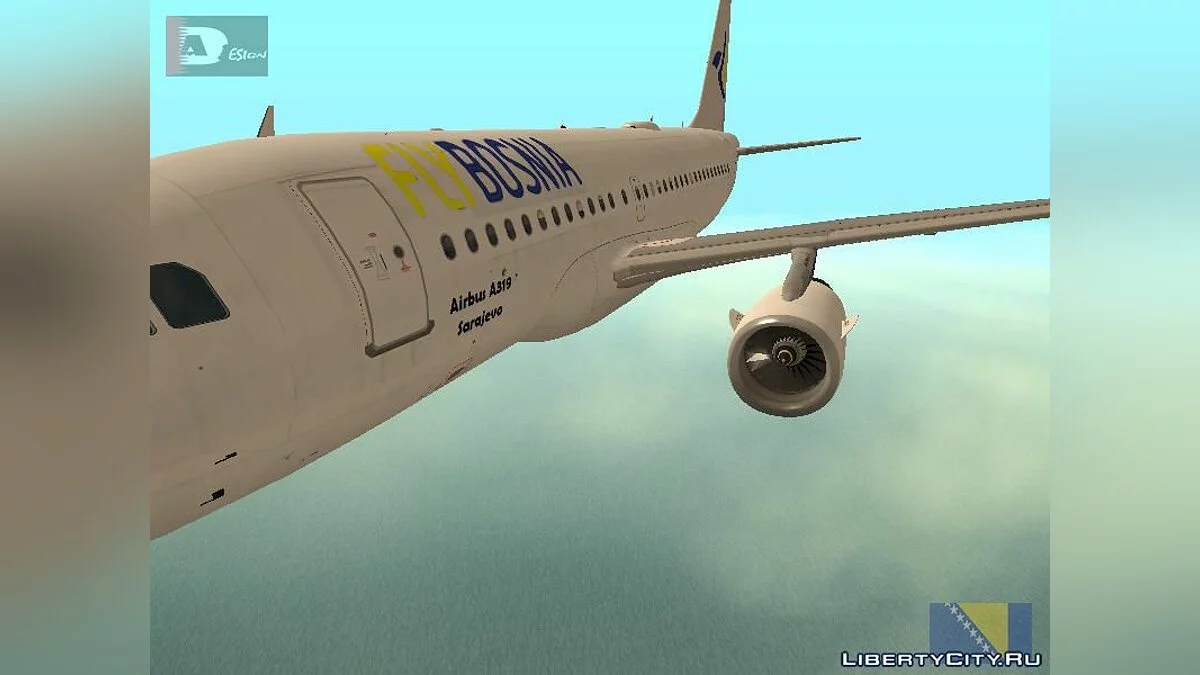 Аэробус A319 100 FLYBOSNIA  / GTA San Andreas