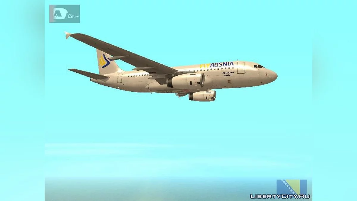 Аэробус A319 100 FLYBOSNIA  / GTA San Andreas