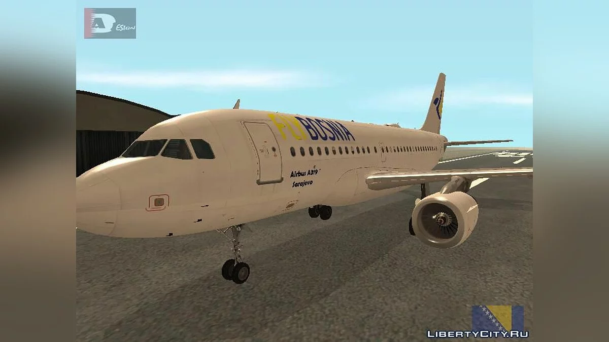 Аэробус A319 100 FLYBOSNIA  / GTA San Andreas