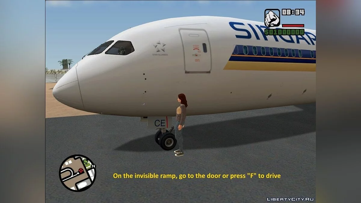 Боинг 787-10 дримлайнер / GTA San Andreas